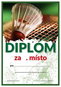 Poháry.com Diplom D93 badminton