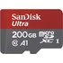 Paměťová karta SanDisk Ultra microSDXC 200 GB Class 10 A1 UHS-I U1 + SD adaptér (SDSQUAR-200G-GN6MA)