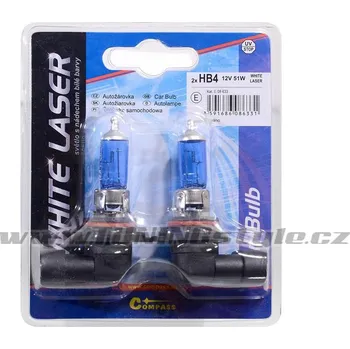 Autožárovka Žárovka 12V HB4 51W P22d WHITE LASER blister 2ks