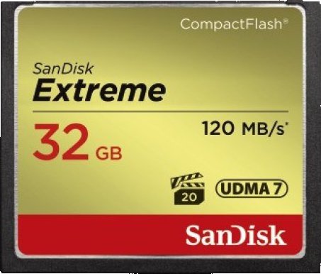 SanDisk Tarjeta De Memoria CompactFlash Extreme De 32 GB UDMA 7 Velocidades De Hasta 120 Mb S Sdcfxsb 032g G46