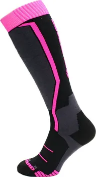 Dámské termo ponožky Blizzard Viva Allround Ski Sock Black/Anthracite/Magenta