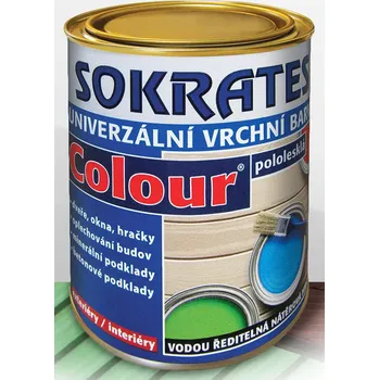 univerzální barva SOKRATES COLOUR univerzální vrchní barva (modrá pololesklá) 2kg Barva: modrá pololesklá