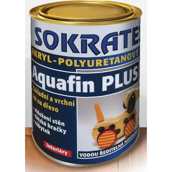 barva a nátěr na dřevo SOKRATES AQUAFIN PLUS akryl-polyuretanový lak na dřevo 5kg Barva: lesk