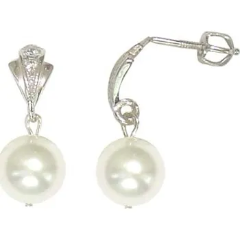 Náušnice Náušnice Celaya white (Made with Swarovski® Elements)