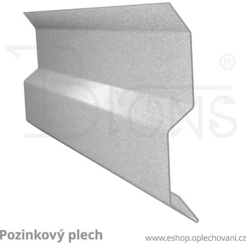 Střešní lemovaní Krycí lišta typ A rš 80 pozink