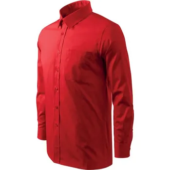Pánská košile MALFINI Košile SHIRT LONG SLEEVE MAN 125g, různé barvy Velikost XXL červené