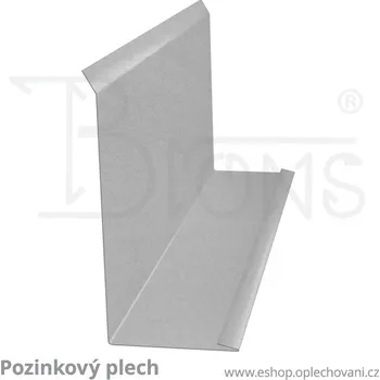 Střešní lemovaní Lemování zdí rš 250 pozink