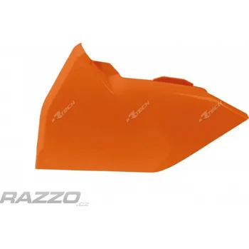 RaceTech kryt airboxu levý KTM SX125/150 SXF 16-.. SX250 17-.. EXC/EXCF 17-.. oranžový
