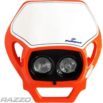 Cyklosvítilna Přední světlo Polisport SMX Dual Headlight Oranžová