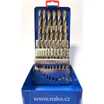 Vrták STIMZET sada vrtáků 1-13 mm 2907 střední řada HSSCo 25-DÍLNÁ