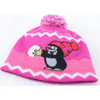 Čepice Krtek dětský kulich růžový