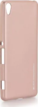 Pouzdro na mobilní telefon Goospery i-Jelly Case Mercury pro Sony Xperia XA zlato/růžové