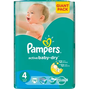 Plena Pampers Active Baby-Dry 4 Maxi 7 - 14 kg