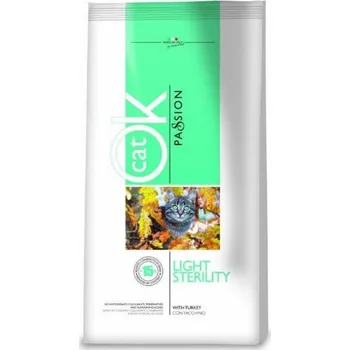 Krmivo pro kočku OK Cat Passion Light Sterility Turkey 1,5 kg