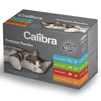 Krmivo pro kočku Calibra Premium Cat kapsa multipack 12x 100 g