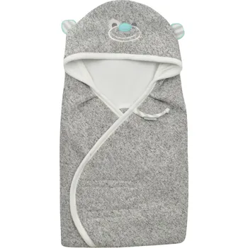 Zavinovačka šedá kojenecká zavinovačka Happy Monkey