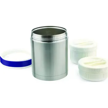 Termoska Nuvita nerezová termoska 1 l se 2 miskami a obalem