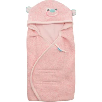 Zavinovačka růžová kojenecká zavinovačka Happy Monkey