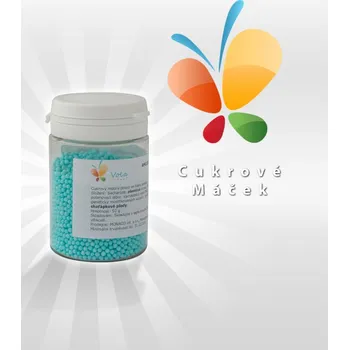 Jedlá dekorace na dort Cukrový máček modrý, Ambrosio 50 g/dóza