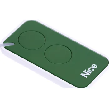 Nice Inti2G mini dálkový ovladač 2 tlačítkový, plovoucí kód, 433,92 MHz, zelený