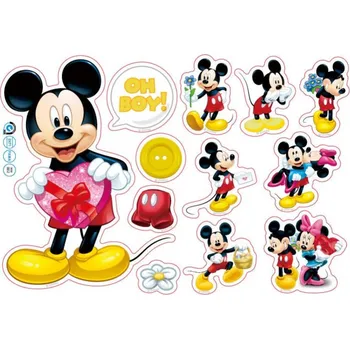 Samolepící dekorace Samolepky Mickey mouse nejen na zeď - Zamilovaný Myšák
