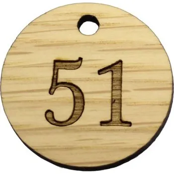 Klíčenka dřevo kolečko