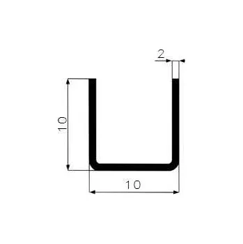 Stavební profil Jekl U 10x10x10x2