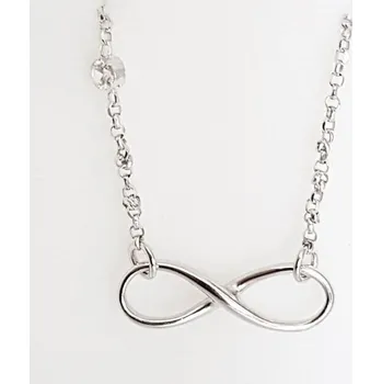 Náhrdelník Stříbrný náhrdelník se zirkonem a nekonečnem - Stříbrný náhrdelník se zirkonem a nekonečnem