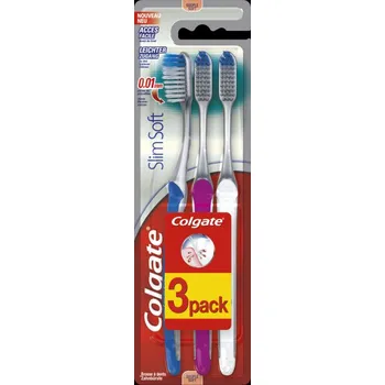 Colgate Slim Soft Ultra Compact Head 3 ks Zubní kartáček Colgate Slim Soft Ultra Compact Head 3 ks