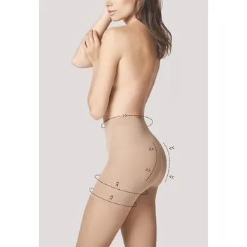 Dámské punčochy Fiore Total Slim 20 Antibacterial • 4-L • grafitově šedá • punčochové kalhoty 20 DEN