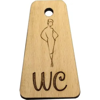 Klíčenka dřevo čtyřhran