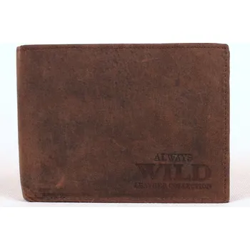 Peněženka Pánská kožená peněženka Always Wild N992 Crazy hnědo-černá | KabelkyproVas.cz