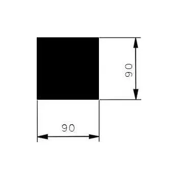 Stavební profil Ocel čtvercová 90 S355