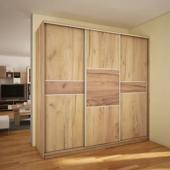 Šatní skříň Skříň Puerto 240cm - Skříň třídvéřová s posuvným dveřmi