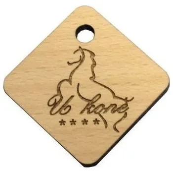 Klíčenka dřevo čtverec