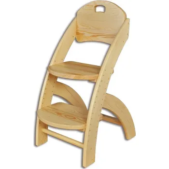 dětská židle Drewmax dřevěná rostoucí židle KT201 masiv borovice