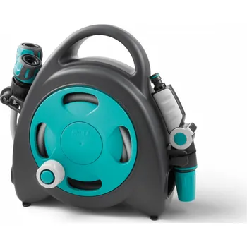 Držák na zahradní hadici Kompaktní hadicový naviják AQUABAG MINI - modrý (GF Garden Box na hadici - sada AQUABAG MINI BLUE)
