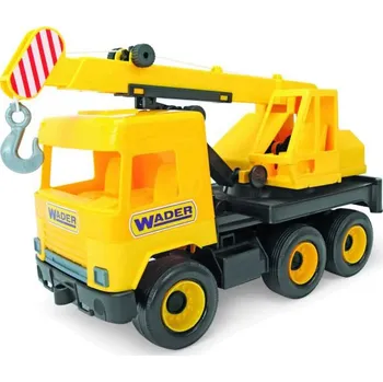 Wader middle truck jeřáb 40 cm žlutý Hračka na písek Wader middle truck jeřáb 40 cm žlutý