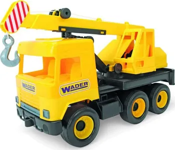 Hračka na písek Wader middle truck jeřáb 40 cm žlutý