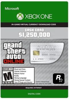 Hra pro Xbox One GTA V Great White Shark Cash Card 1,250,000$ XBox One