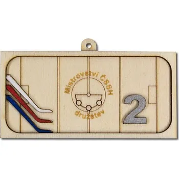 Pelisport 3D dřevěná Medaile ČSSH 2