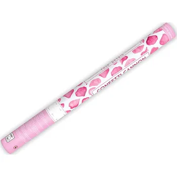 Party dekorace Partydeco Vystřelovací konfety lístky růží 60 cm růžové