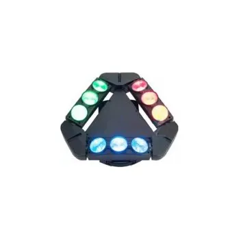 Osvětlovací technika LED efekt 9 eyes Spider Kaos 9x 12 W CREE RGBW 4-in-1, DMX512