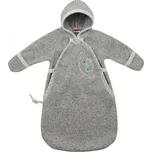 šedý svetrovinový overal "pytel"