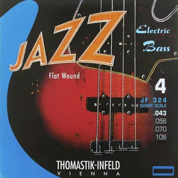 Struna pro kytaru a smyčcový nástroj Thomastik JAZZ&nbsp;FLAT&nbsp;WOUND JF324 (32") - Struny na baskytaru - sada