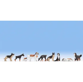 Modelová železnice Psi H0 - Noch 15717 (Figurky H0 1:87)