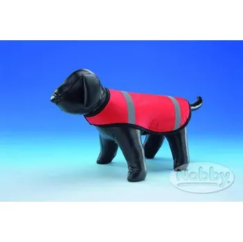 Obleček pro psa Nobby Pláštěnka reflex. Rain cape červená - doprodej 44 cm