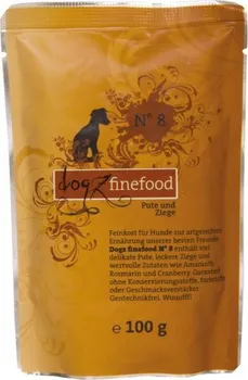 Krmivo pro psa PetsNature Dogz Finefood No.8 krůtí/kozí maso 100 g