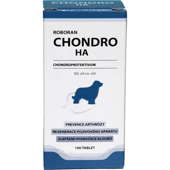 Kloubní výživa pro psa a kočku Roboran Chondro HA 100 tbl.