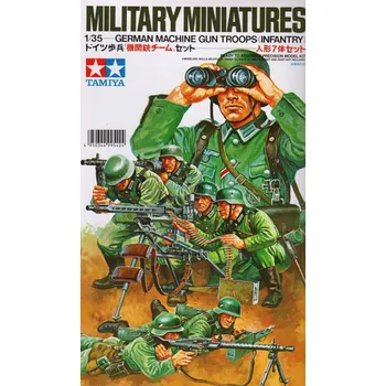 Plastikový model 1:35 Německá kulometná skupina (WWII)